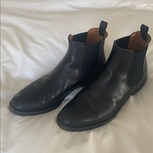Church’s black leather soles & upper booties